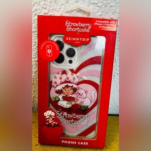 Skinnydip Strawberry Shortcake iPhone Case 13/14 Pro Max  - Pink/Red NIB
